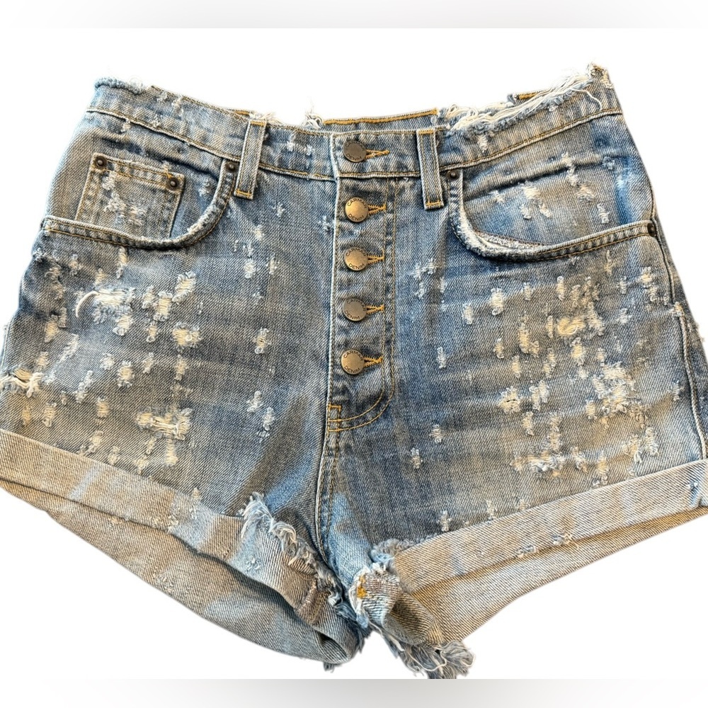 Carmar Los Angelas high waist butterfly  Jean shorts size 27